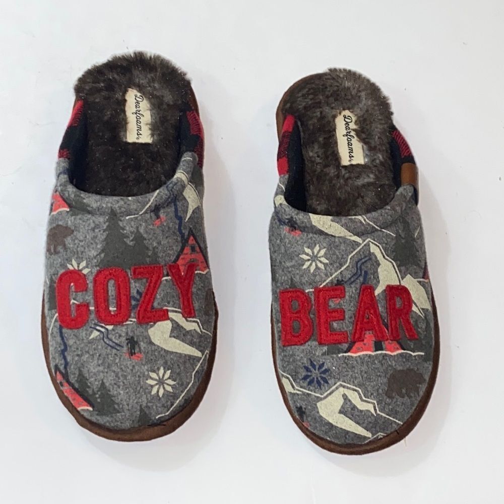New Dearfoarms Com Cozy Bear Unixes Shoes Slippers Size Men 7-8 Women 9-10